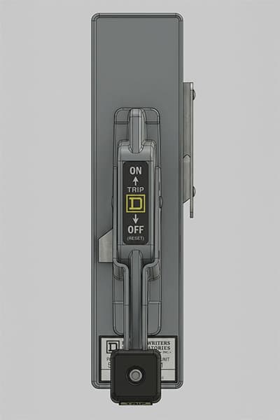 Square D Model 4 MCC identification view