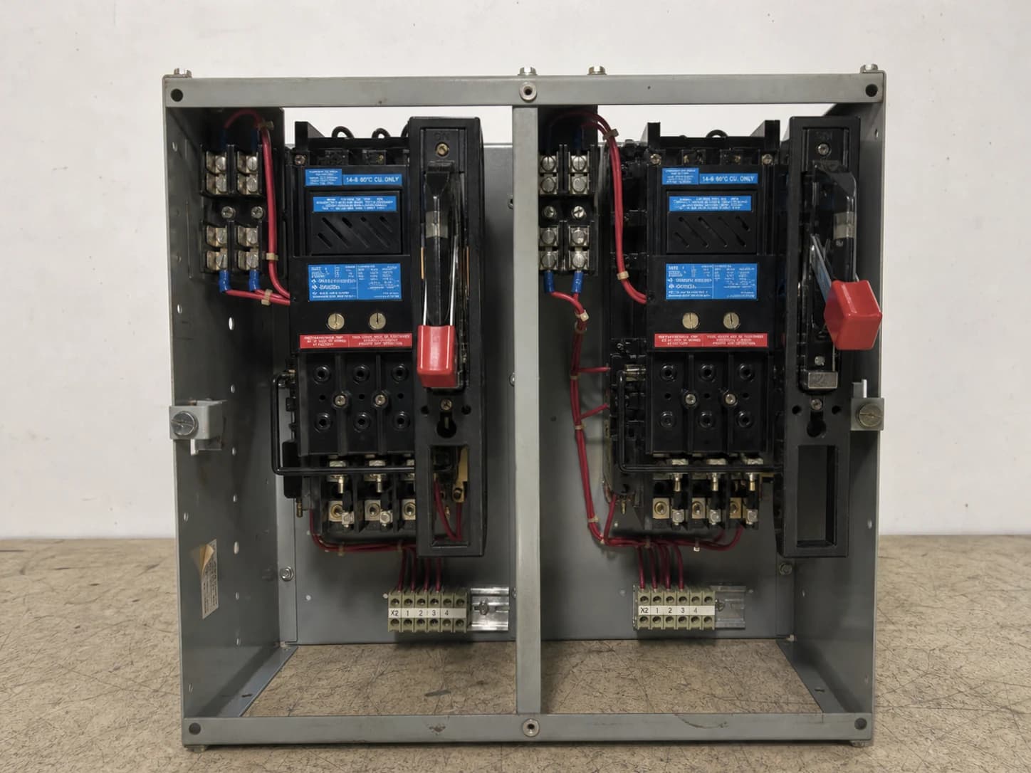 Telemecanique 5600 Series 18" 30A Dual Breaker Starter MCC Bucket