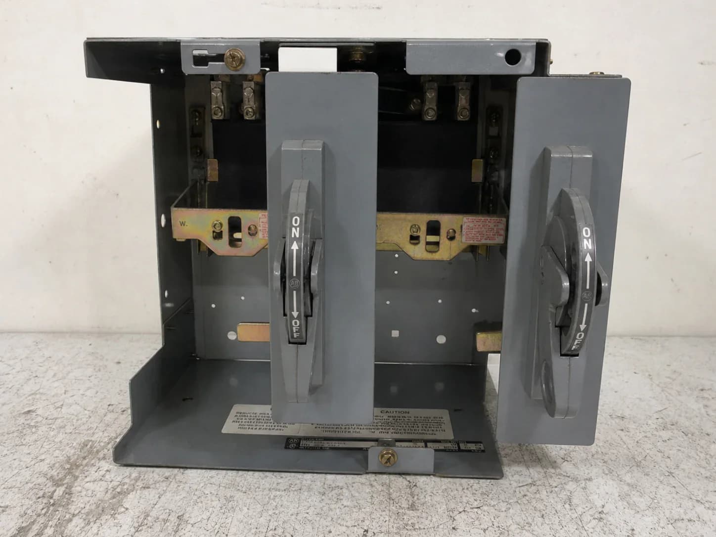 Allen Bradley 2100 12" 100A Dual Breaker Feeder MCC Bucket