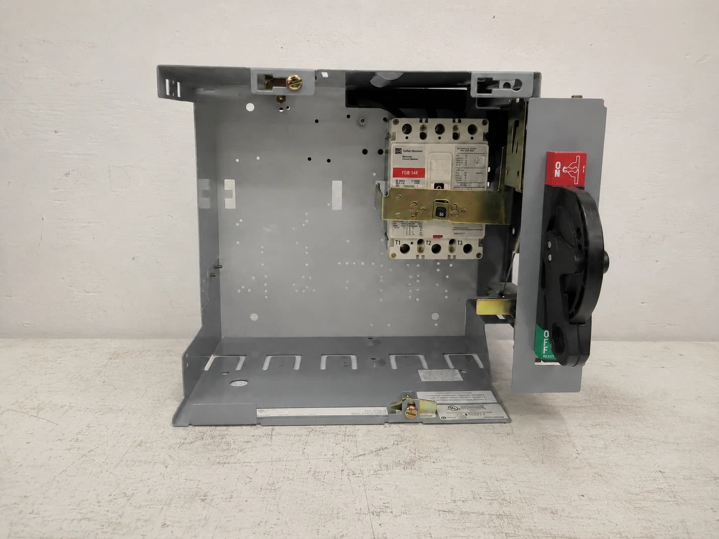 Allen Bradley 2100 12" 50A Breaker Feeder MCC Bucket