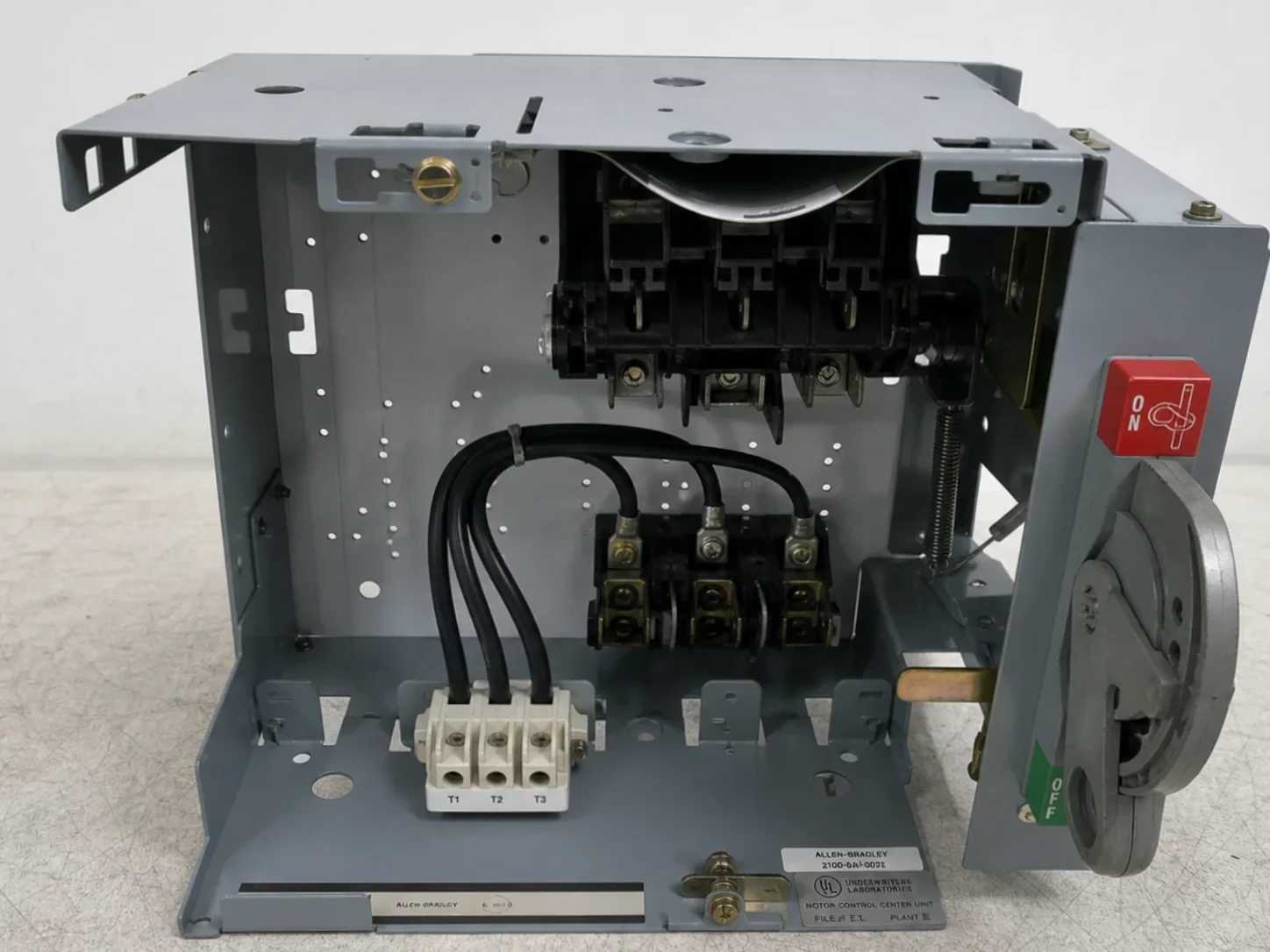 Allen Bradley 2100 12" 60A Fused Feeder MCC Bucket