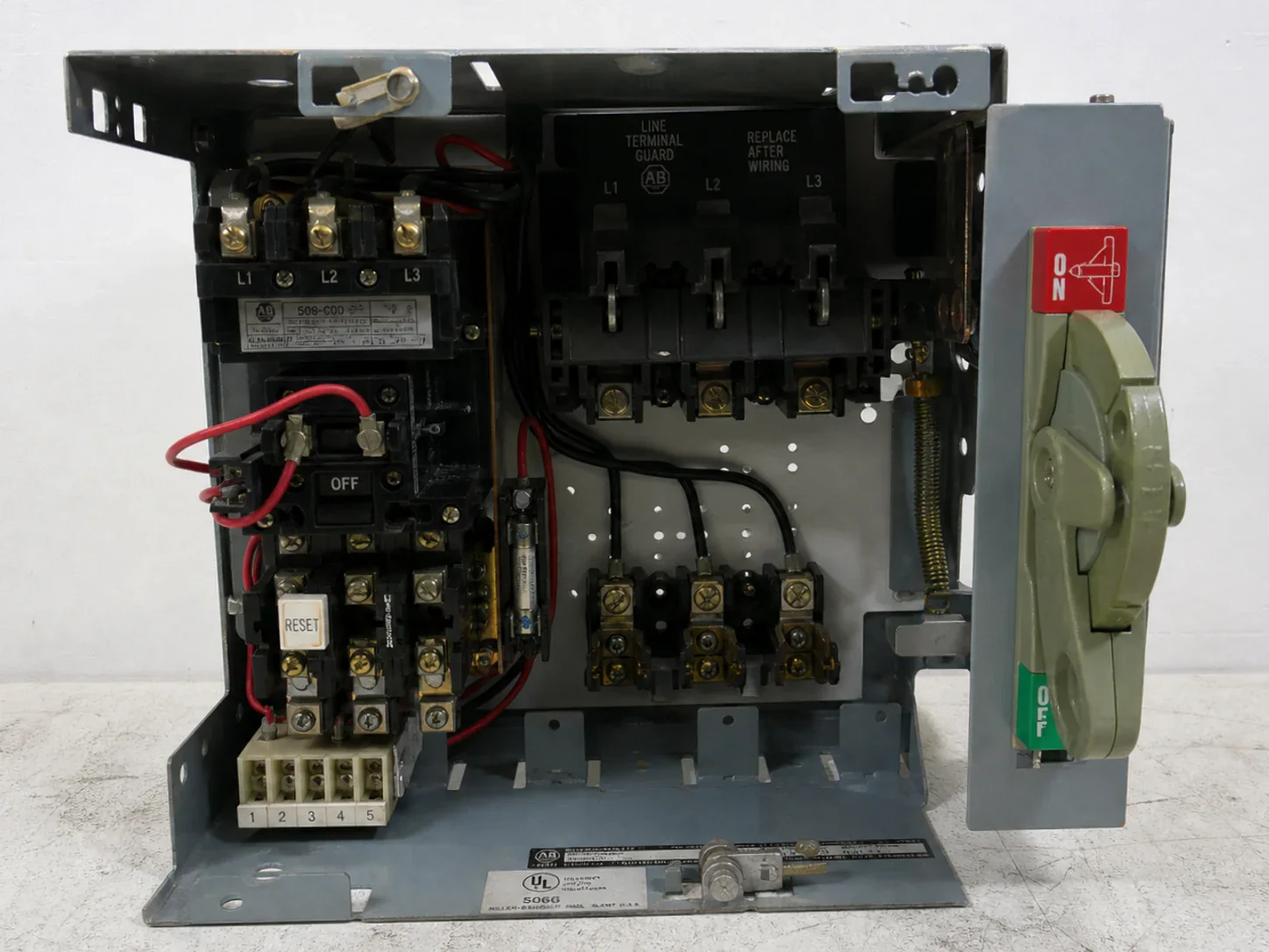 Allen Bradley 2100 12" 60A Fused Starter MCC Bucket
