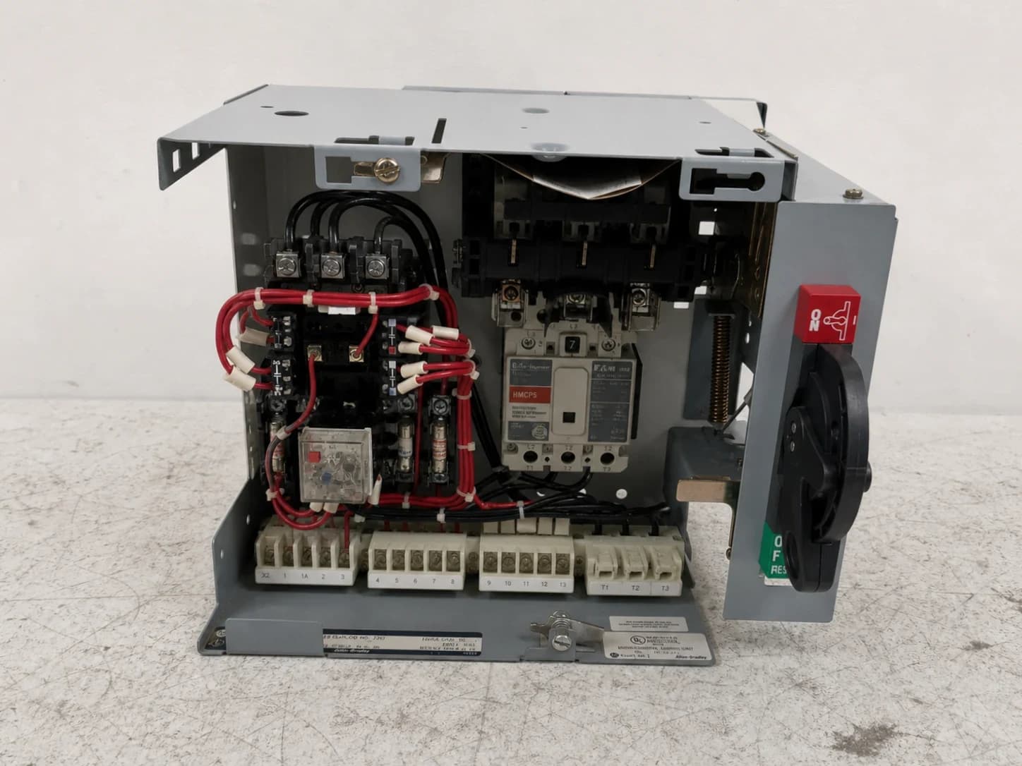 Allen Bradley 2100 12" 7A Breaker Starter MCC Bucket