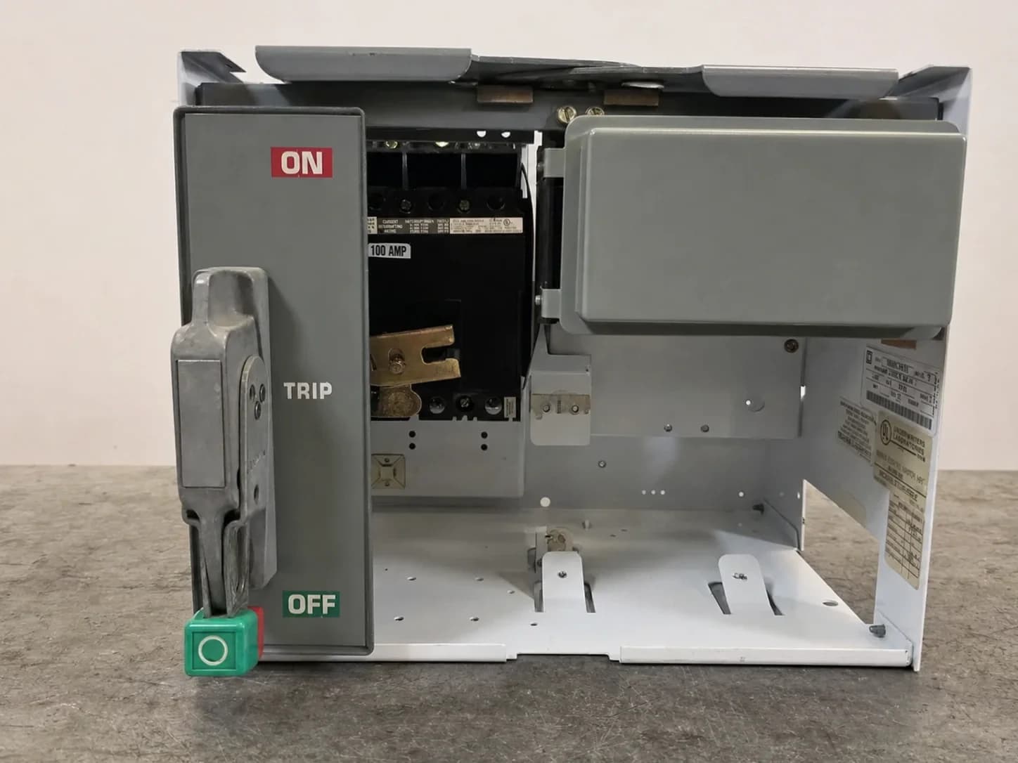 Square D Model 6 12" 100A Breaker Feeder MCC Bucket